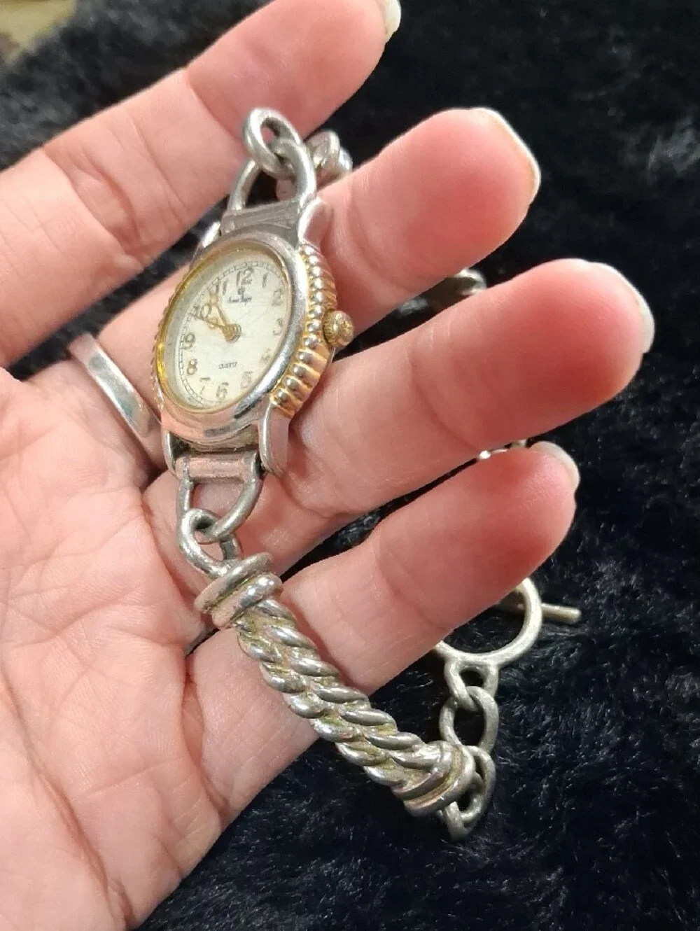 Vintage Premiere Two-Tone Silver & Gold Women's Bracelet Watch - Fashion Quartz